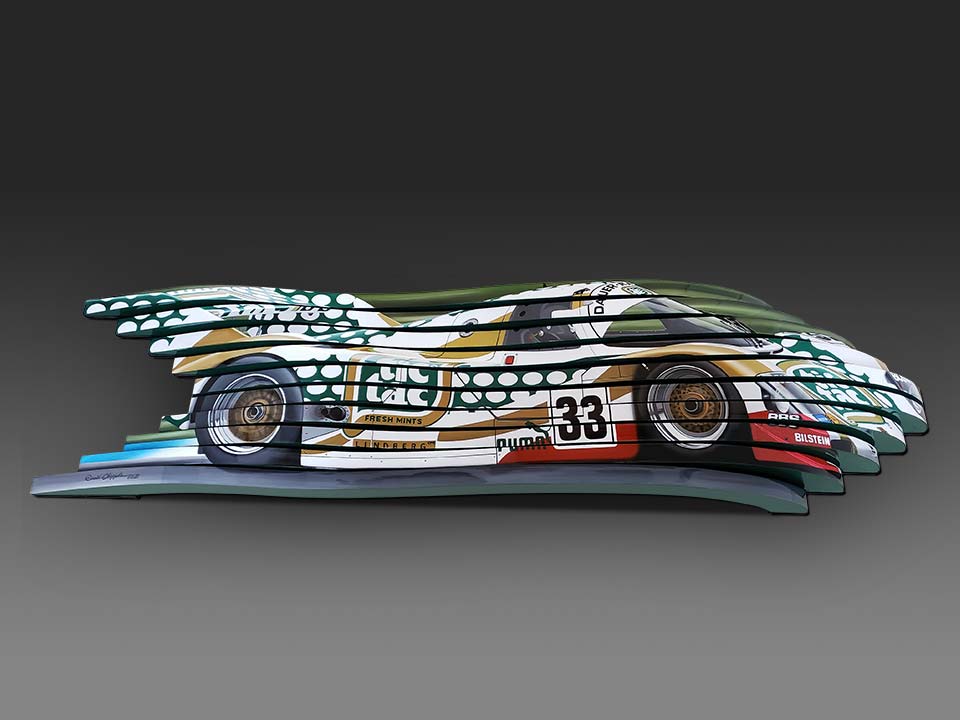 Porsche 962 Tic Tac Wall Sculpture